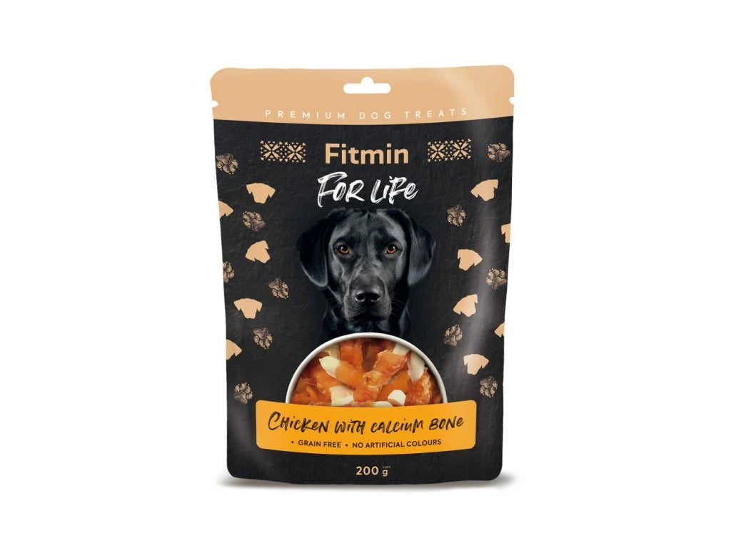 Fitmin For Life Kura na kalciové kosti pamlsok pre psov 200 g