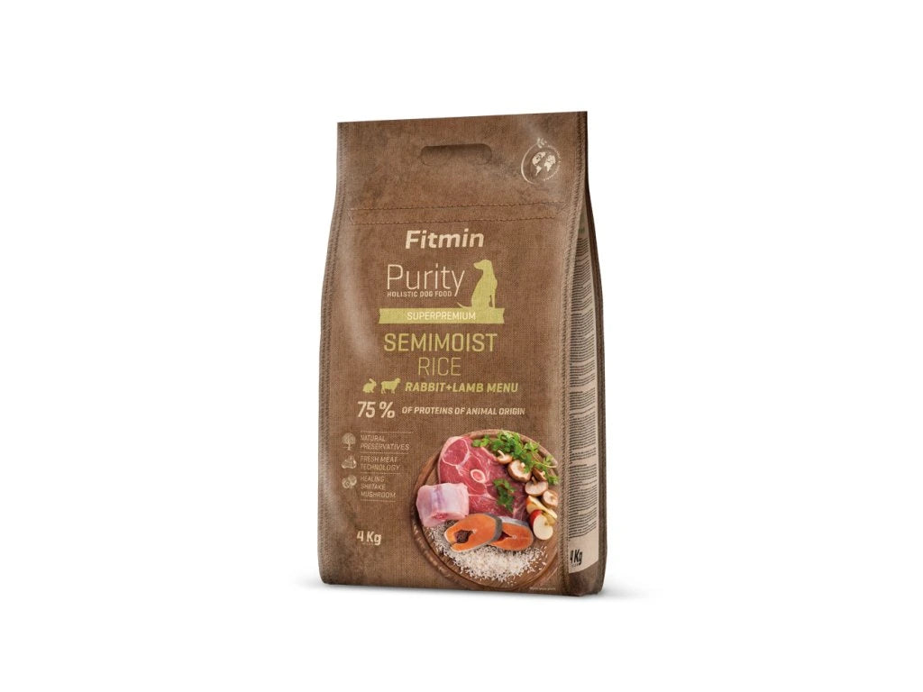 Fitmin Purity Semimoist Rabbit & Lamb krmivo pre psov 4 kg
