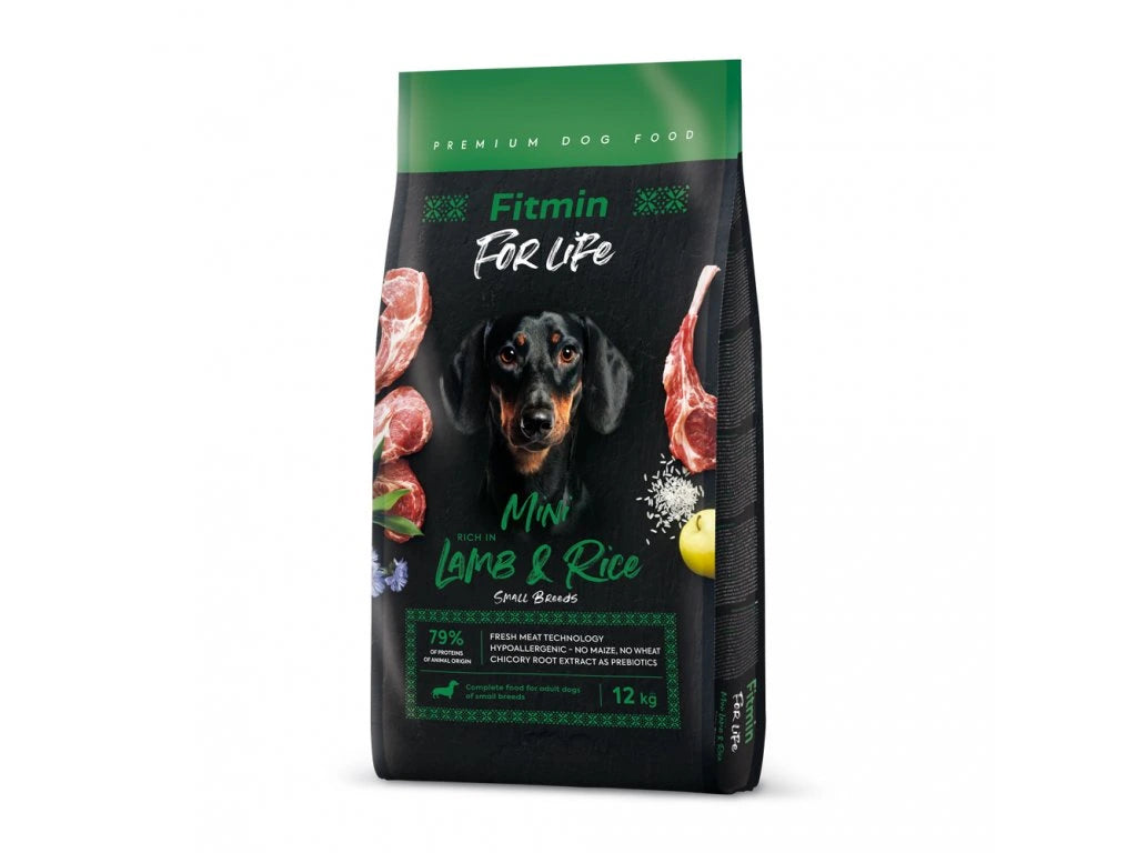 Fitmin For Life Lamb & Rice Mini krmivo pre malé psy 12 kg