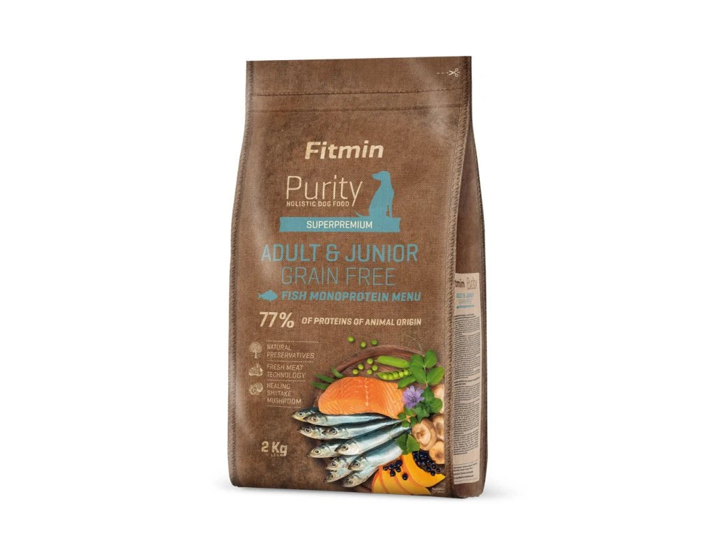 Fitmin Purity GF Adult & Junior Fish Menu krmivo pre psov 2 kg