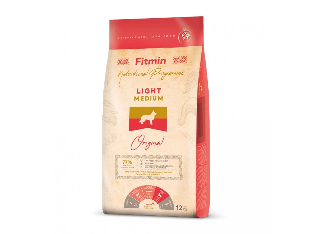 Fitmin Medium Light krmivo pre psov 12 kg