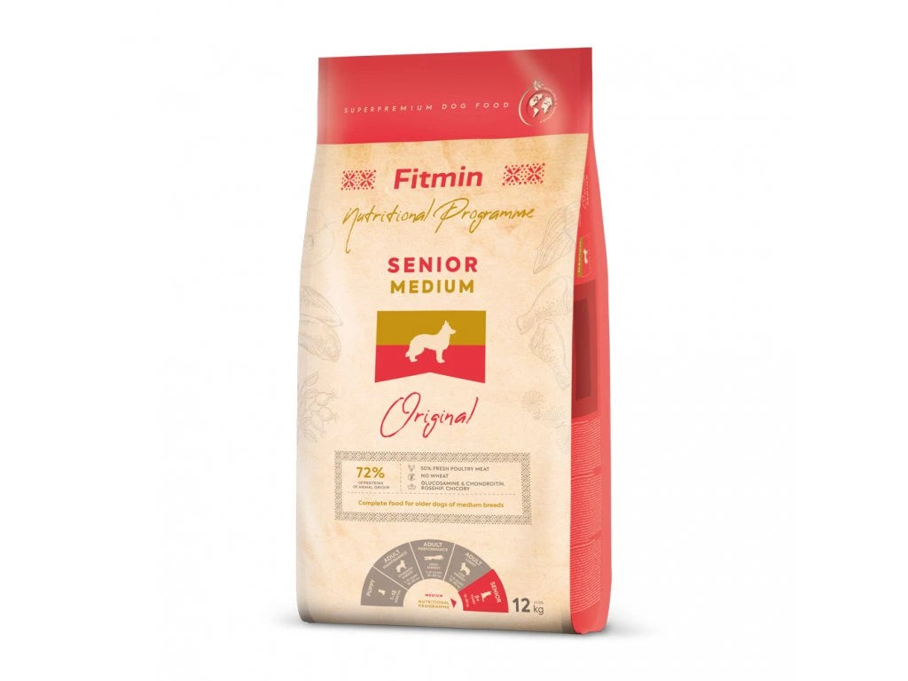 Fitmin Medium Senior krmivo pre psov 12 kg