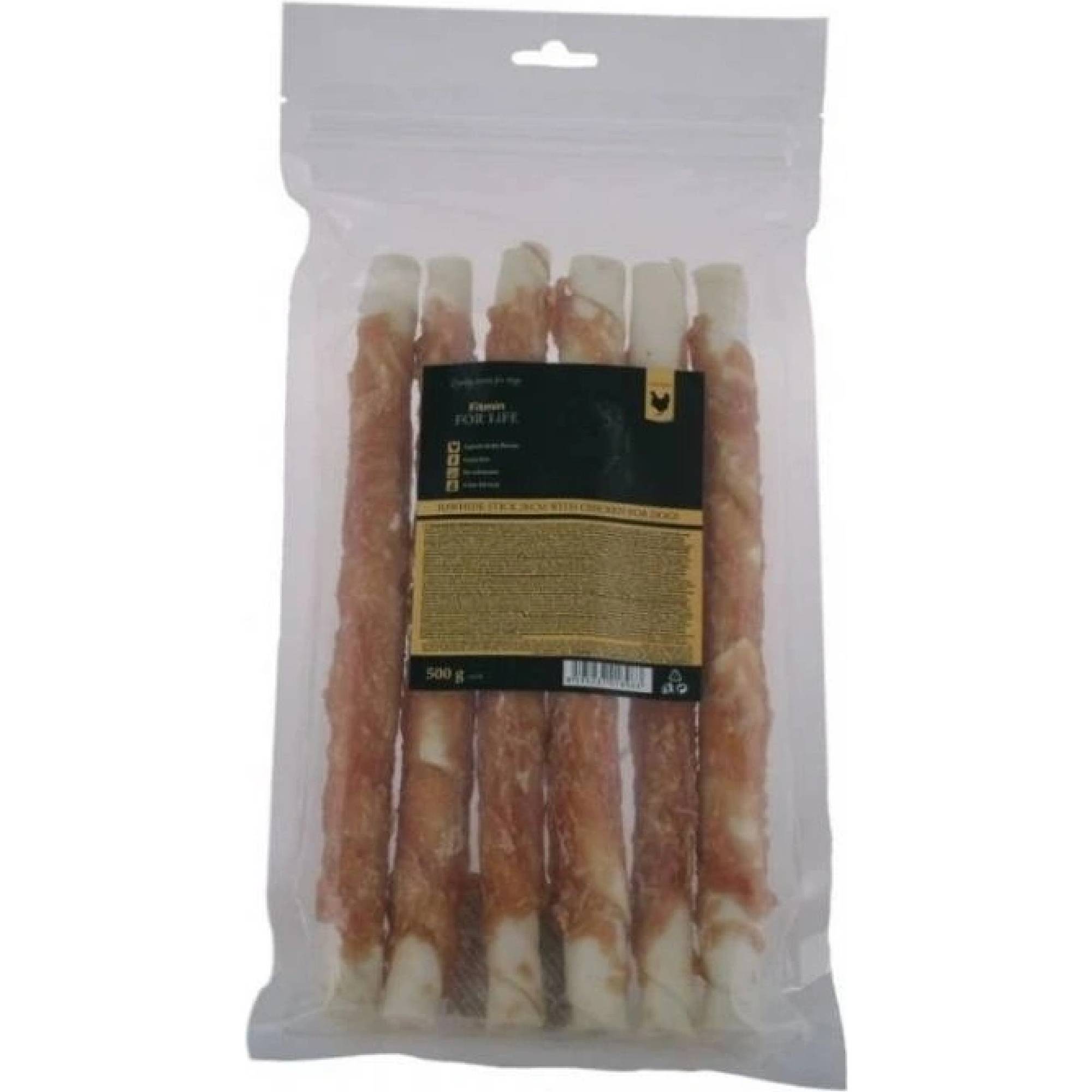 Fitmin For Life Treat Rawhide Stick with Chicken 28cm 500 g