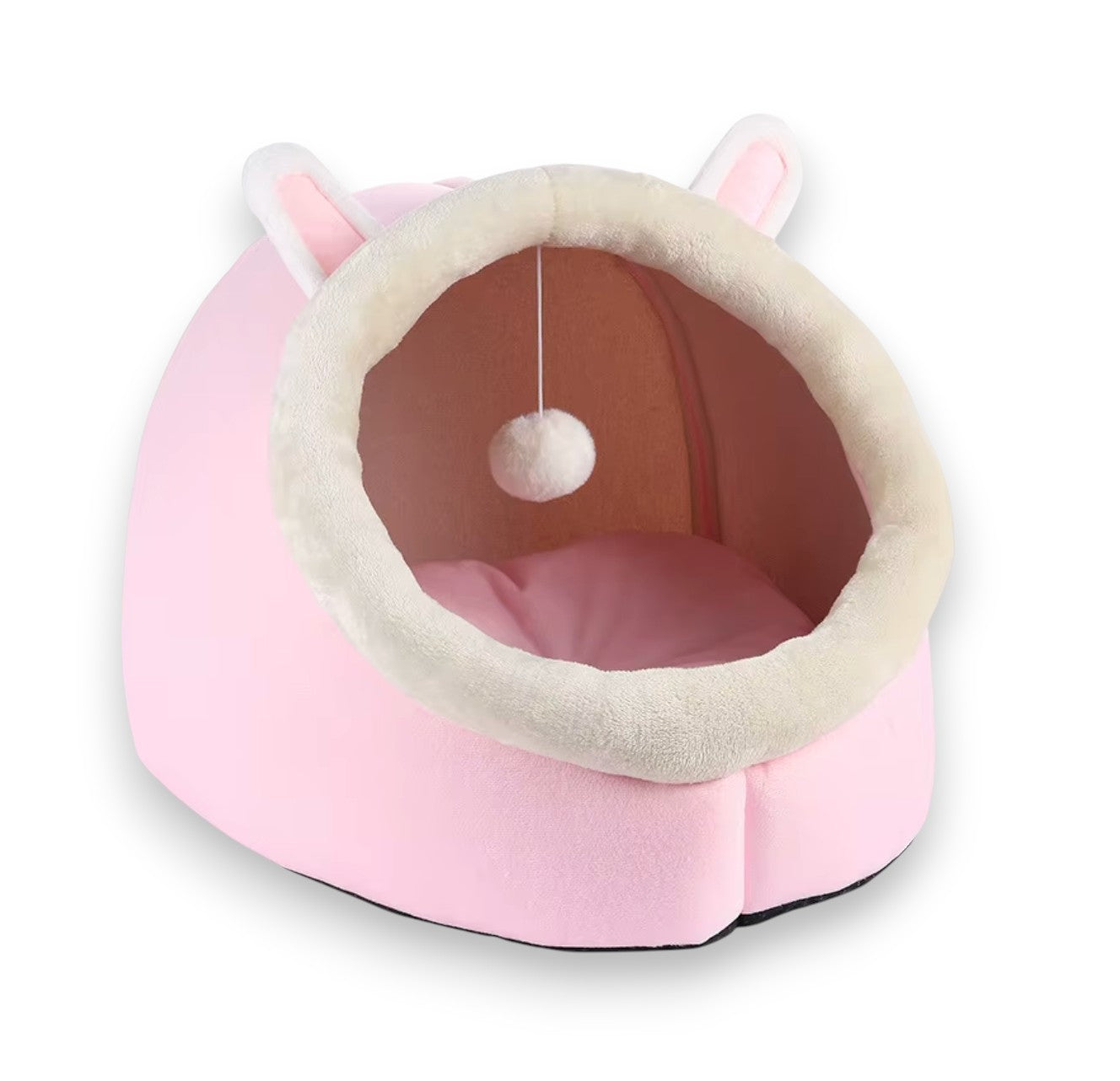 Modern cat house with soft bedding, providing a cozy and private space for your feline friend.