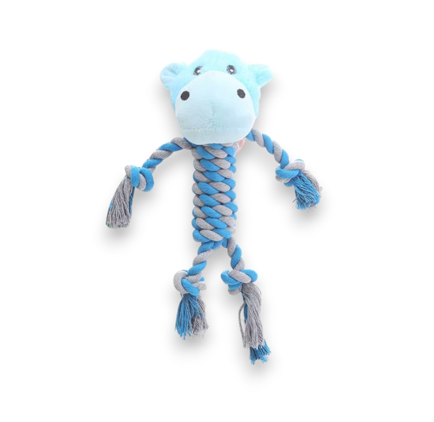 Hroch durable plush and rope dog toy, 30cm, for cleaning teeth and reducing loneliness